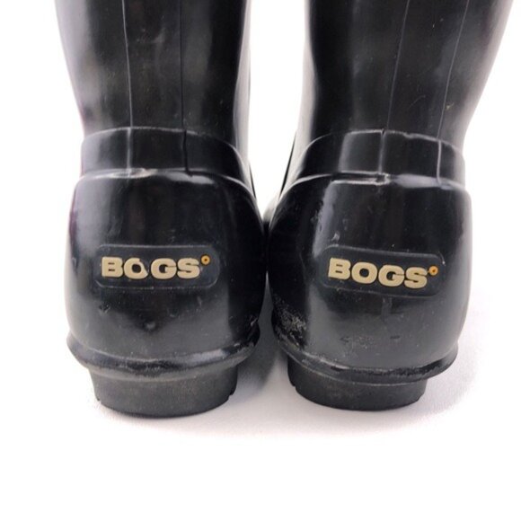 Bogs Alex Solids Black Rubber Rain Boots 7 - Picture 14 of 14